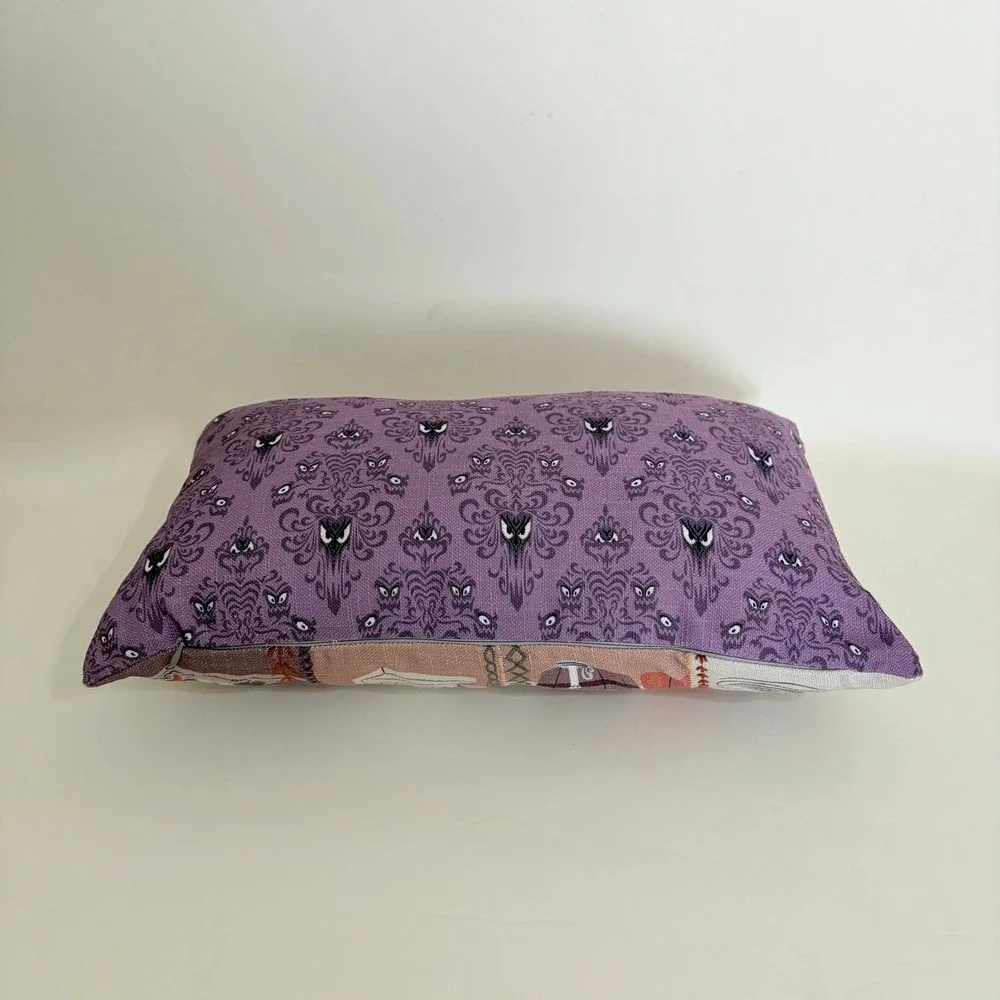 Disney's HAUNTED MANSION Decorative Pillow Disney Wallpaper Reversible Portraits
